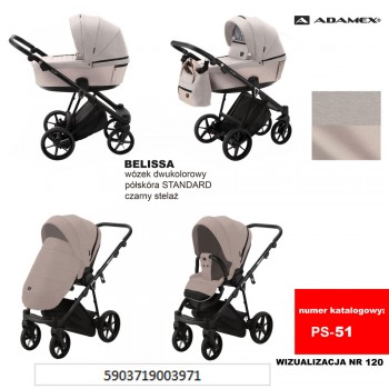 Коляска 2 в 1 Adamex Belissa TIP PS-51