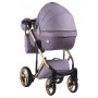 Коляска 2 в 1 Adamex Luciano Polar (Gold) Y811 сиреневый (кожа) - сиреневый