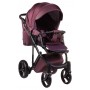 Коляска 2 в 1 Adamex Luciano jeans Q8 бордо