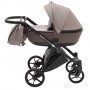 Коляска 2 в 1 Bair Tokyo кожа 100% 75 латте - капучино