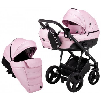 Коляска 2 в 1 Bair Play Plus BPL-107 рожевий (перламутр) - чорний