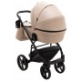 Коляска 2 в 1 Bair Marcel кожа 100%  капучино