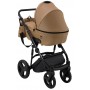 Коляска 2 в 1 Bair Leo кожа 100% GN-39 темный капучино