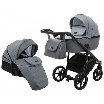Коляска 2 в 1 Adamex Nola PS-113 графіт