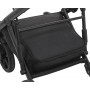 Коляска 2 в 1 Bair Kiwi шкіра 100% BK-21/15 сірий - графіт