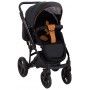 Коляска 2 в 1 Bair Mirello шкіра 100% М-30/05 чорний - карамель
