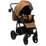 Коляска 2 в 1 Adamex Barcelona кожа 100% Y230 бронза (перламутр)
