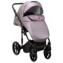 Коляска 2 в 1 Adamex Amelia шкіра 100% SM7 світло-бузковий перламутр