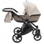 Коляска 2 в 1 Bair Tokyo кожа 100% 72 бежевый - капучино