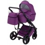 Коляска 2 в 1 Bair Leo шкіра 100% GN-41 фіолетовий