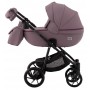 Коляска 2 в 1 Adamex Hybryd Plus кожа 100% BR332 сиреневый