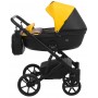Коляска 2 в 1 Bair Kiwi шкіра 100% BK-63/69 Жовтий-Чорний