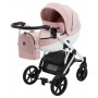 Коляска 2 в 1 Bair Next White Soft 72 светло-розовый