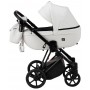 Коляска 2 в 1 Bair Infinity кожа 100% BI-2300-AMO white (белый)