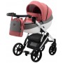 Коляска 2 в 1 Bair Next White Soft 53 коралловый