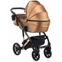 Коляска 2 в 1 Bair Polo (Cooper) кожа 100% 28C бронза (перламутр)