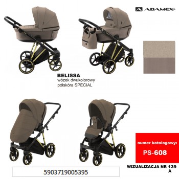 Коляска 2 в 1 Adamex Belissa Special Edidion PS-608