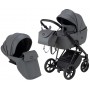 Коляска 2 в 1 Bair Infinity шкіра 100% BI-2233-AMO graphite (графіт)