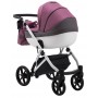 Коляска 2 в 1 Bair Next White Soft 50 темно-сиреневый