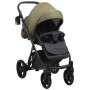 Коляска 2 в 1 Bair Next кожа 100% 12 хаки