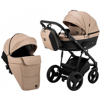 Коляска 2 в 1 Bair Play BP-55/69 бежевий-чорний