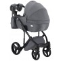 Коляска 2 в 1 Adamex Luciano jeans Q2-CZ сірий (чорна рама)