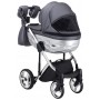 Коляска 2 в 1 Adamex Chantal Star Polar (Chrome) кожа 100% Star 103