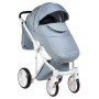 Коляска 2 в 1 Adamex Luciano jeans Q204 блакитний (зигзаг)