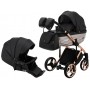 Коляска 2 в 1 Adamex Chantal Star Polar (Pink Gold) кожа 100% Star 101