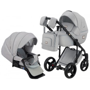 Коляска 2 в 1 Adamex Luciano jeans Q1-CZ світло-сірий