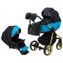 Коляска 2 в 1 Adamex Barcelona Polar (Gold) BR608