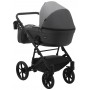 Коляска 2 в 1 Bair Kiwi шкіра 100% BK-21/15 сірий - графіт