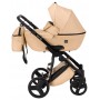 Коляска 2 в 1 Bair Leo кожа 100% GN-44 бежевый