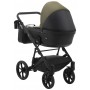 Коляска 2 в 1 Bair Kiwi шкіра 100% BK - 11/15 Хакі-чорний