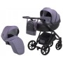 Коляска 2 в 1 Bair Next кожа 100% 14 сирень
