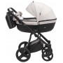 Коляска 2 в 1 Bair Play Plus Soft BPS-834 світло-бежевий - чорний (шкіра)