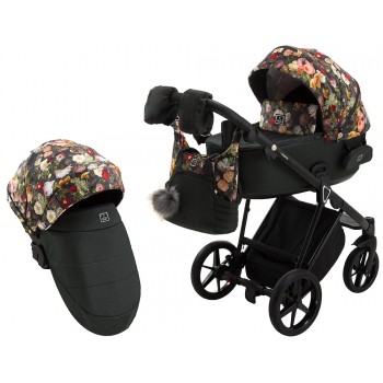Коляска 2 в 1 Adamex Porto Flowers-6