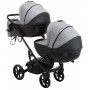 Коляска 2 в 1 для двойни Bair Next DUO Soft 10 серый