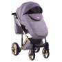 Коляска 2 в 1 Adamex Luciano Polar (Gold) Y811 сиреневый (кожа) - сиреневый