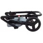 Коляска 2 в 1 Bair Mirello Plus шкіра 100% MP-32 сірий перламутр - чорний