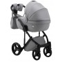 Коляска 2 в 1 Adamex Luciano кожа 100% Q101CZ серый