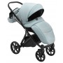 Коляска 2 в 1 Bair Tokyo кожа 100% 70 светло-серый