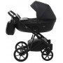 Коляска 2 в 1 Bair Kiwi шкіра 100% BK-15 Чорний