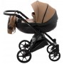 Коляска 2 в 1 Bair Next кожа 100% 38 карамель
