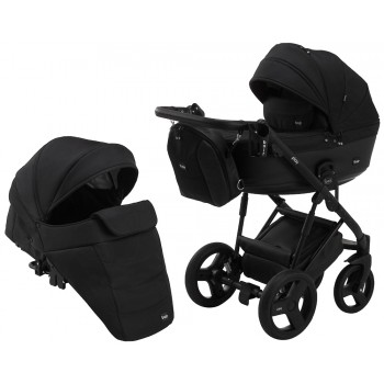 Коляска 2 в 1 Bair Play Plus Soft BPS-455 Чорний - Чорний (шкіра)