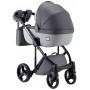 Коляска 2 в 1 Adamex Luciano кожа 100% Y202 графит - серый