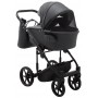 Коляска 2 в 1 Adamex Porto Light ECO кожа 100% SA-5 графит