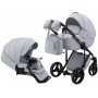 Коляска 2 в 1 Adamex Luciano Y3 - CZ світло-сірий (чорна рама)