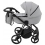 Коляска 2 в 1 Adamex Blanc Eco SA-3 светло-серый