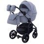 Коляска 2 в 1 Adamex Hybryd Plus кожа 100% BR333 лавандовый